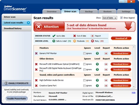 Driver Scanner 2009