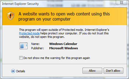 Windows Calendar