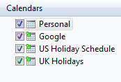 Windows Calendar
