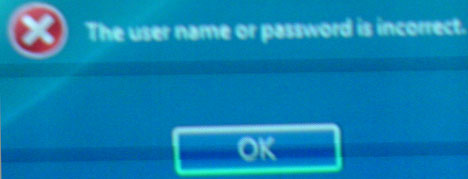 Windows Vista Login