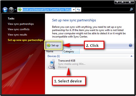 Sync Center