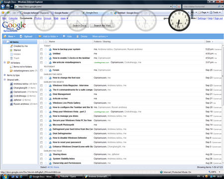Windows Sidebar